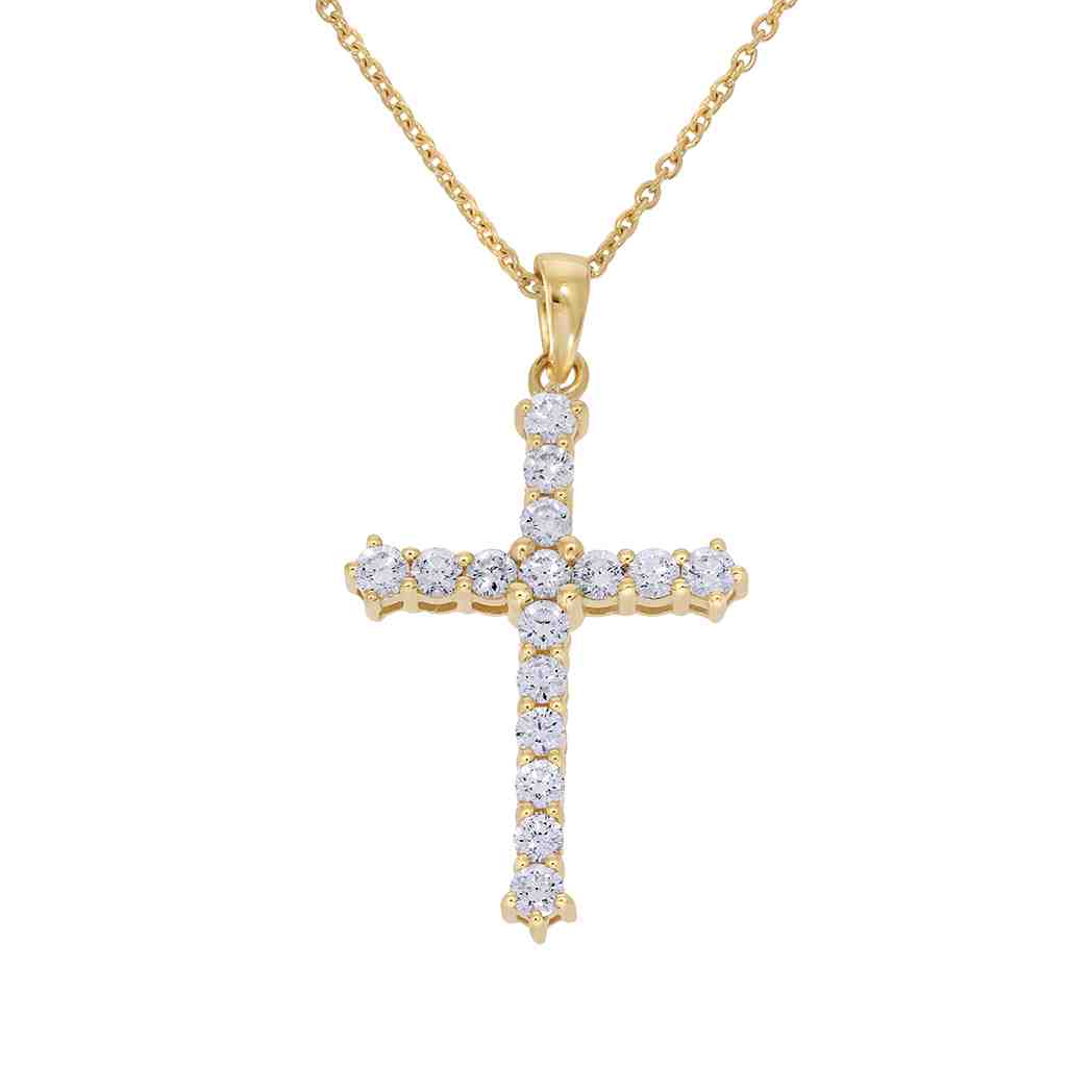 Cross Diamond Pendant PD31829A